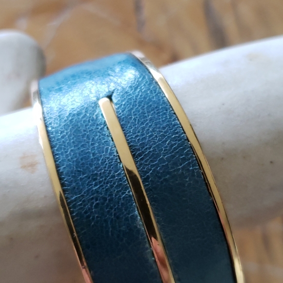 KIM ALESSI Blue Leather cuff bracelet - Picture 8 of 8